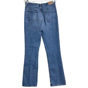 Eddie Bauer Womens Blue Denim Bootcut Jeans Size 10 Tall